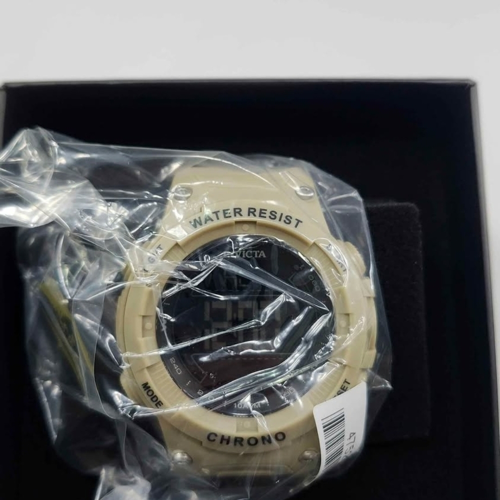 Invicta Tan and Black Chronograph Watch
